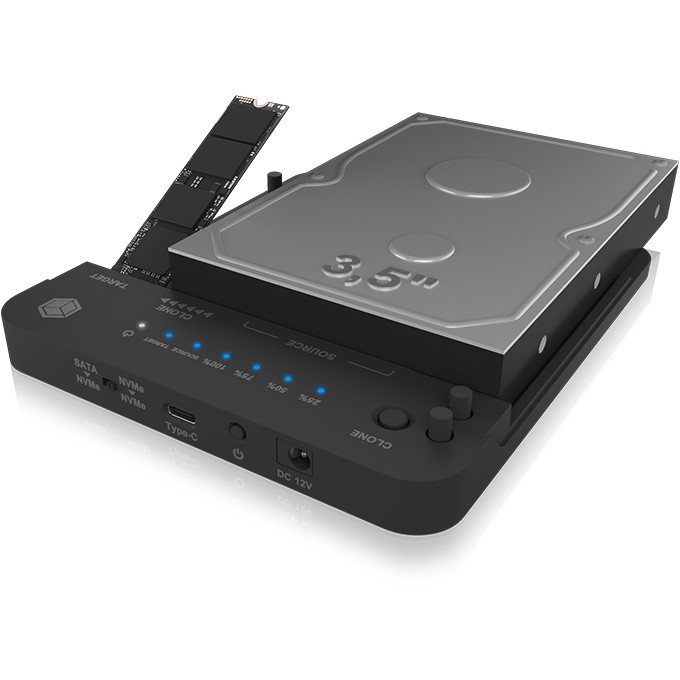 Icybox IB-2913MCL-C31 docking station / case for M2, 2.5" and 3.5" disk cloning-7