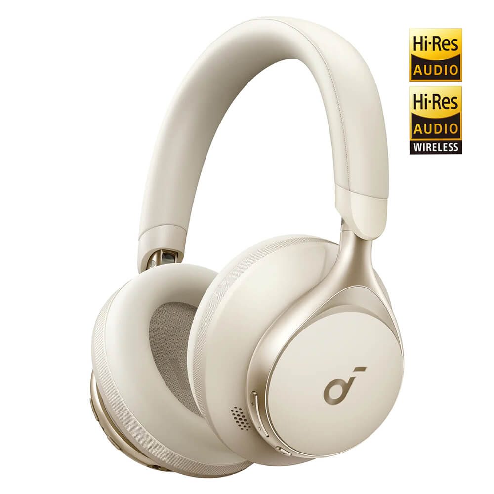 Slušalice ANKER Soundcore Space One (Bluetooth 5.3, ANC, 40 mm, do 55 h, krem)-0