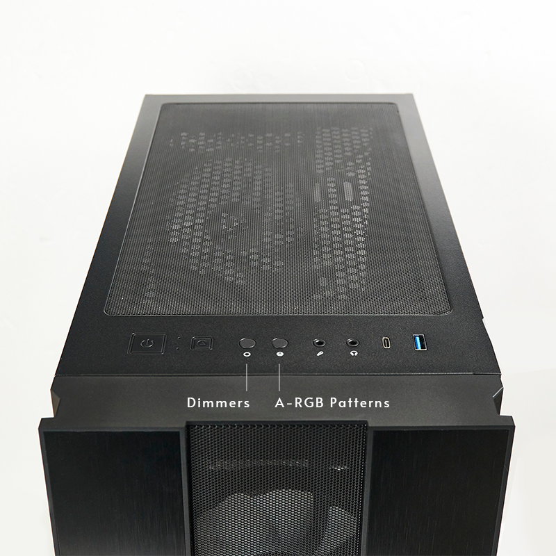 Kućište za računalo CHIEFTEC GS-02B-OP HUNTER 2 (ATX/Micro ATX/mini ITX, A-RGB, USB Type-C, crno)-5