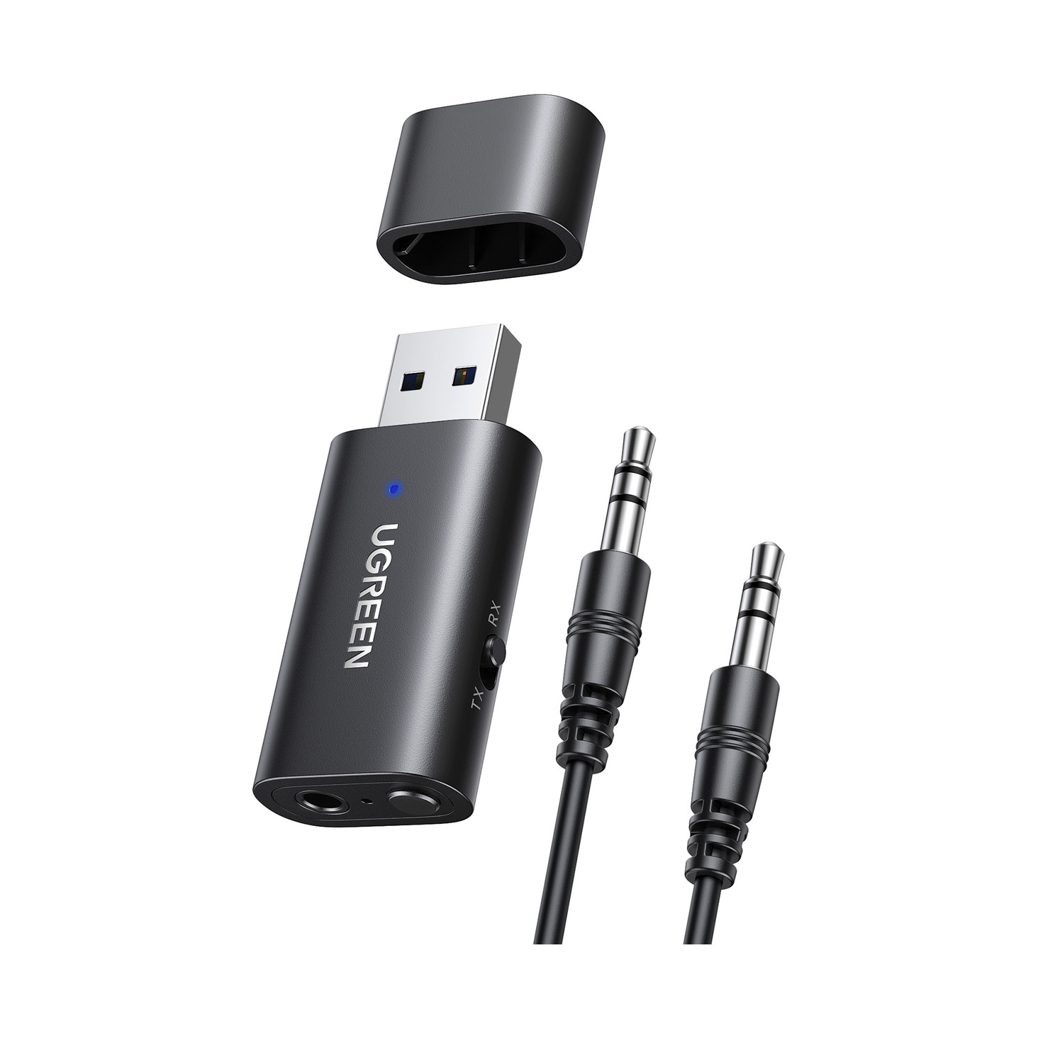 Bluetooth odašiljač/prijemnik UGREEN 60300 2-u-1 za TV, kućni audio, auto radio-10