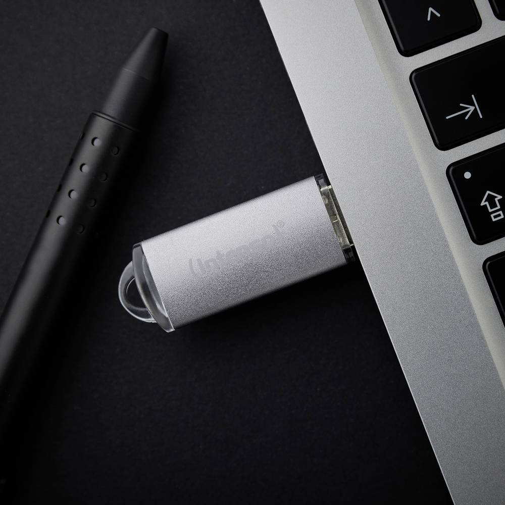 USB stick INTENSO Jet Line (128GB, USB 3.2, 70MB/s, siva)-1
