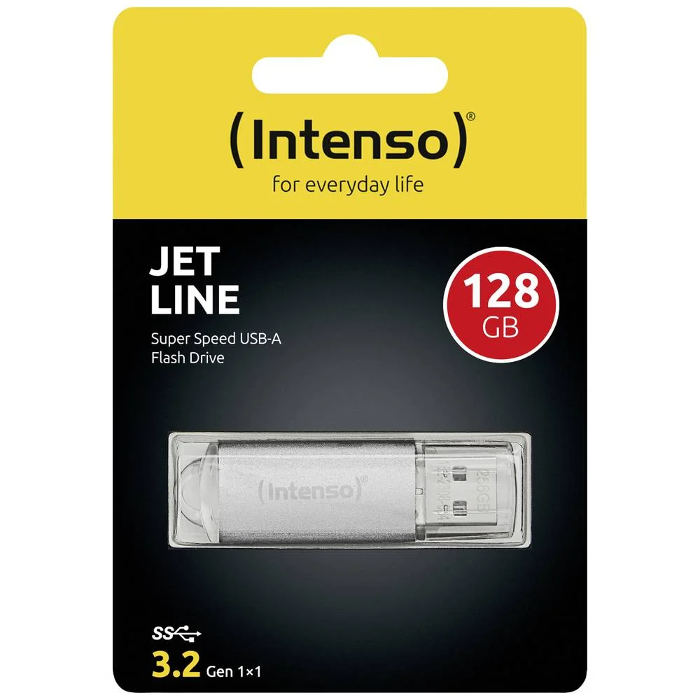 USB stick INTENSO Jet Line (128GB, USB 3.2, 70MB/s, siva)-3