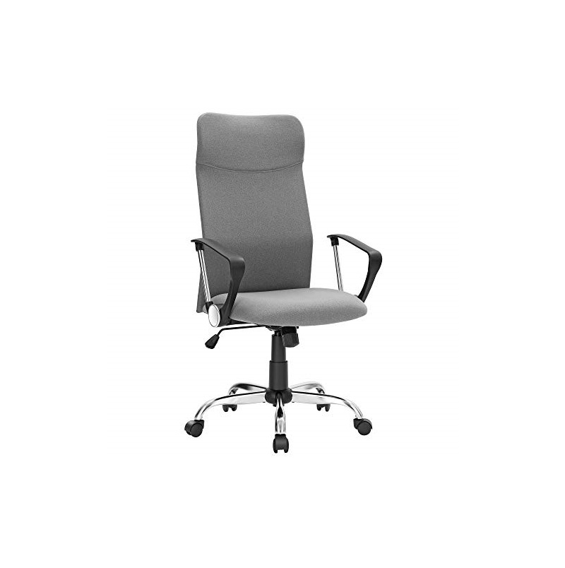 Uredska stolica SONGMICS OBN034G01 siva boja (ergonomska, podesiva visina, do 120 kg)-0