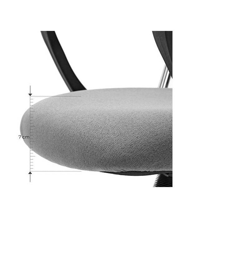 Uredska stolica SONGMICS OBN034G01 siva boja (ergonomska, podesiva visina, do 120 kg)-1