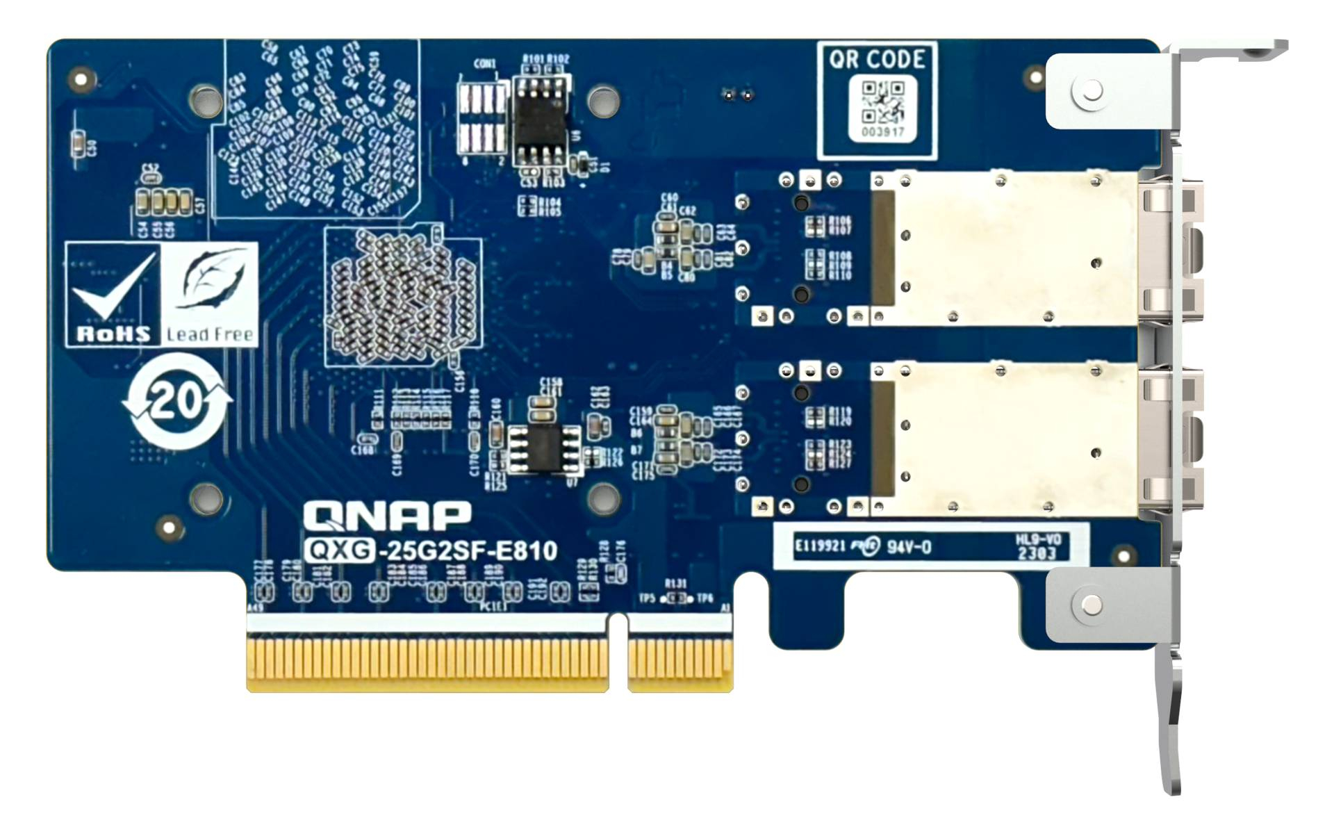 Mrežna kartica QNAP QXG-25G2SF-E810 25GbE dual port (PCIe Gen4, 2 x SFP28, Intel E810-XXVAM2)-3