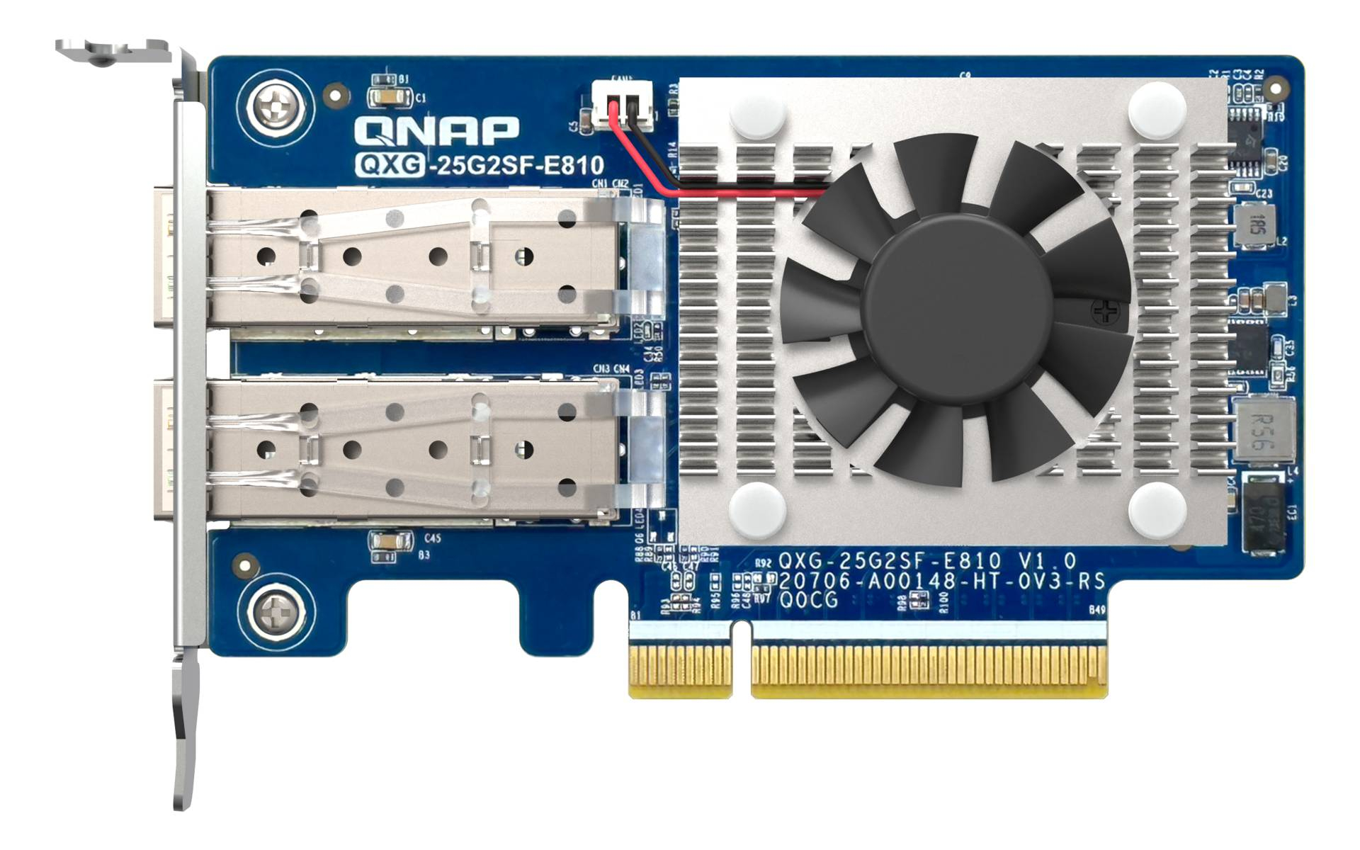 Mrežna kartica QNAP QXG-25G2SF-E810 25GbE dual port (PCIe Gen4, 2 x SFP28, Intel E810-XXVAM2)-0