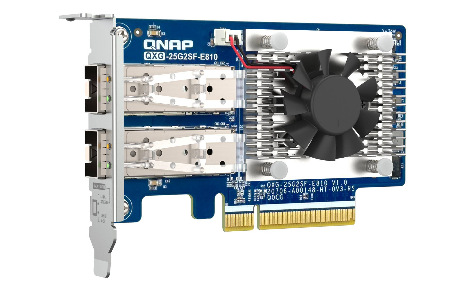 Mrežna kartica QNAP QXG-25G2SF-E810 25GbE dual port (PCIe Gen4, 2 x SFP28, Intel E810-XXVAM2)-1