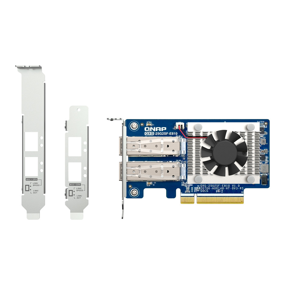 Mrežna kartica QNAP QXG-25G2SF-E810 25GbE dual port (PCIe Gen4, 2 x SFP28, Intel E810-XXVAM2)-8