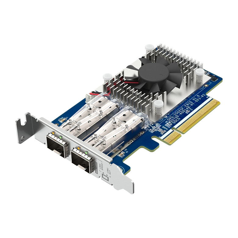 Mrežna kartica QNAP QXG-25G2SF-E810 25GbE dual port (PCIe Gen4, 2 x SFP28, Intel E810-XXVAM2)-12