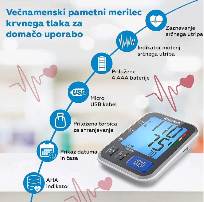 RENPHO Smart blood pressure monitor-1
