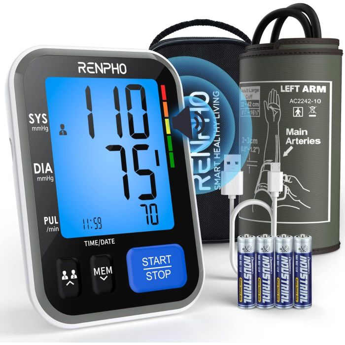 RENPHO Smart blood pressure monitor-6