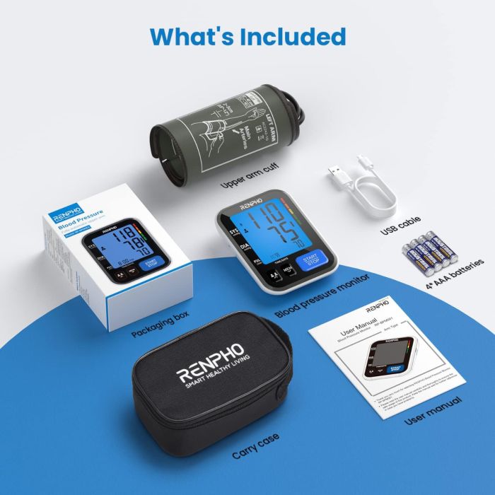 RENPHO Smart blood pressure monitor-8