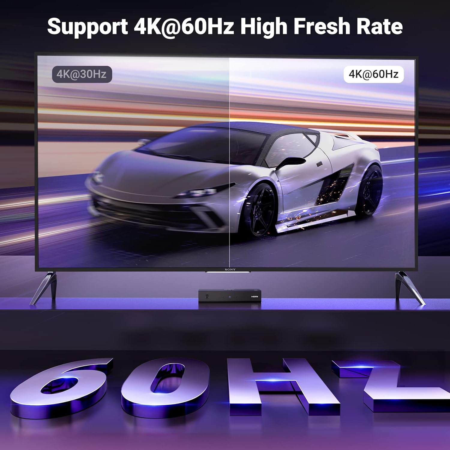 HDMI prekidač UGREEN 4K@60Hz, 3 in 1 splitter with 3D HDR Dolby Atmos support-6