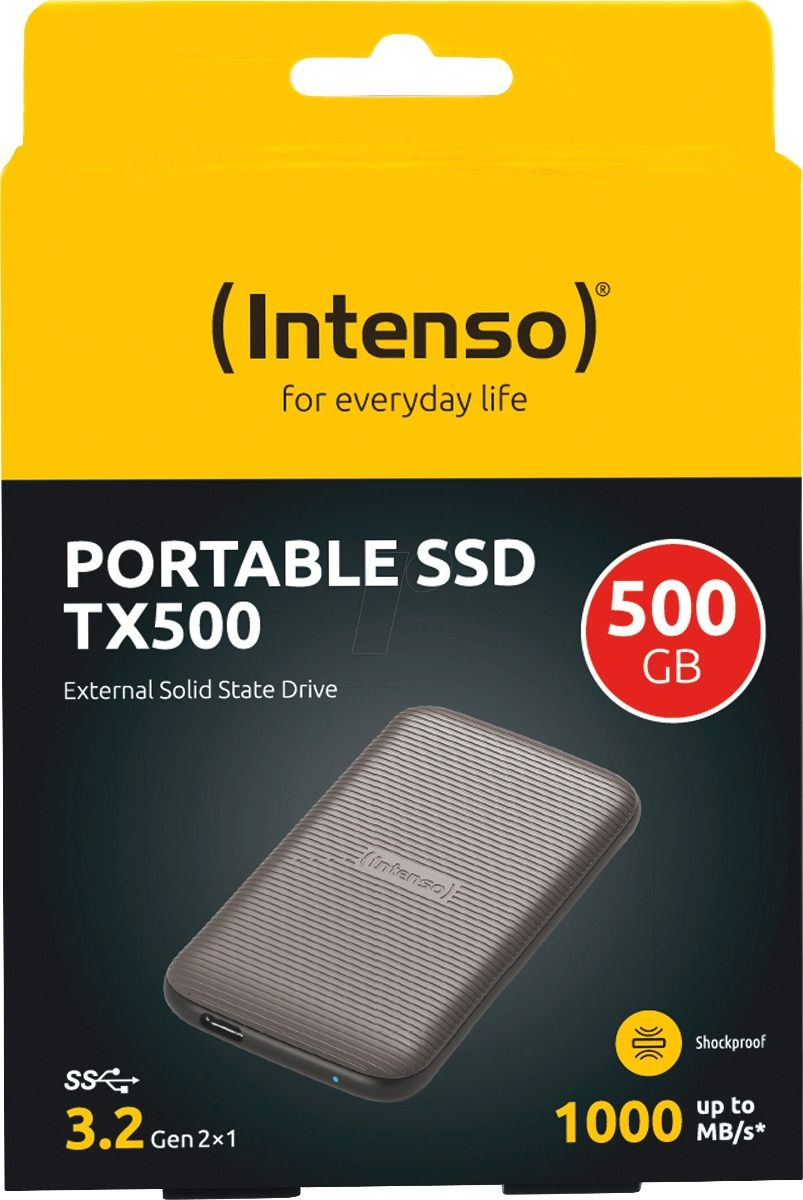 SSD INTENSO TX500 (500GB, 1000MB/s, USB 3.2, smeđa, gumirana plastika)-3