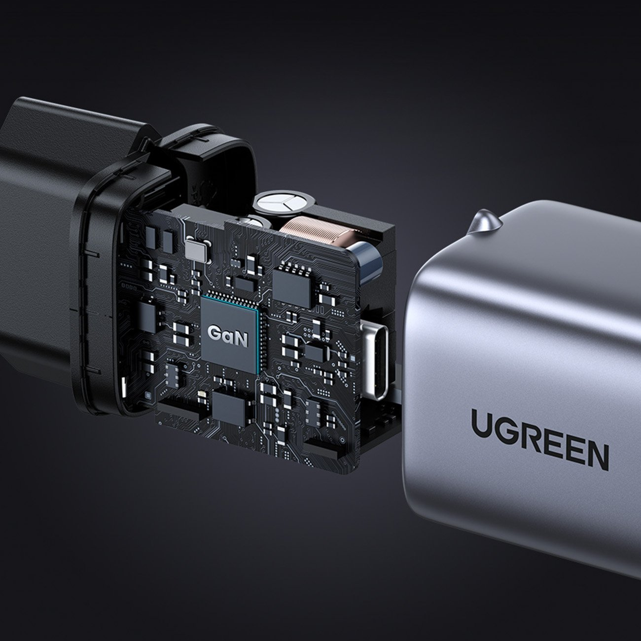 Punjač UGREEN Nexode 30W USB C GaN II s uključenim USB-C 60W 1M kabelom-2