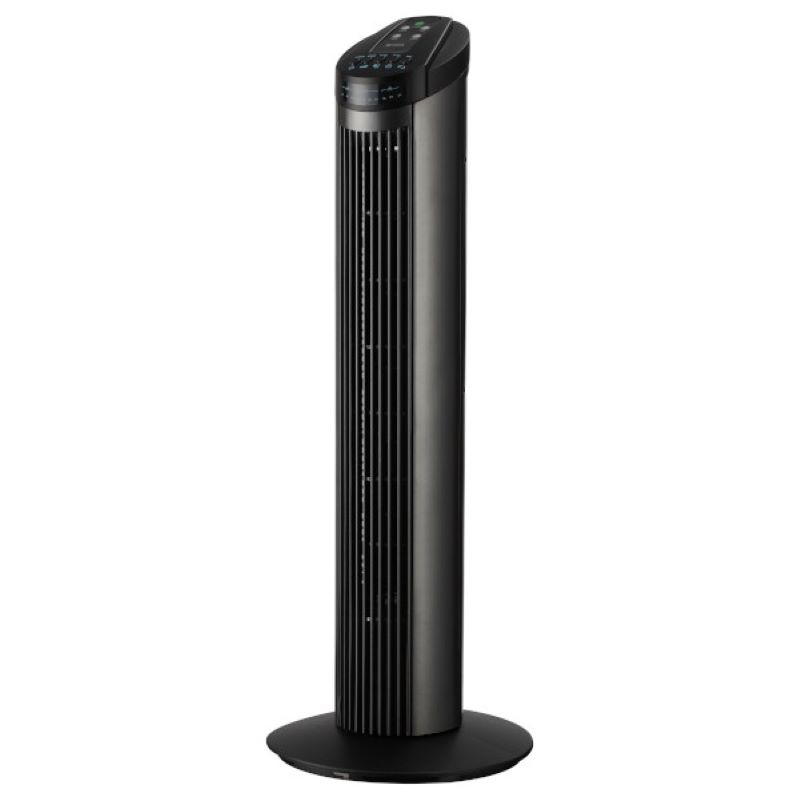 Ventilator na stalku Be Cool 73 cm s daljinskim upravljačem (50 W, 3 načina rada, tajmer do 8 sati, rotacija 70°, crna boja)