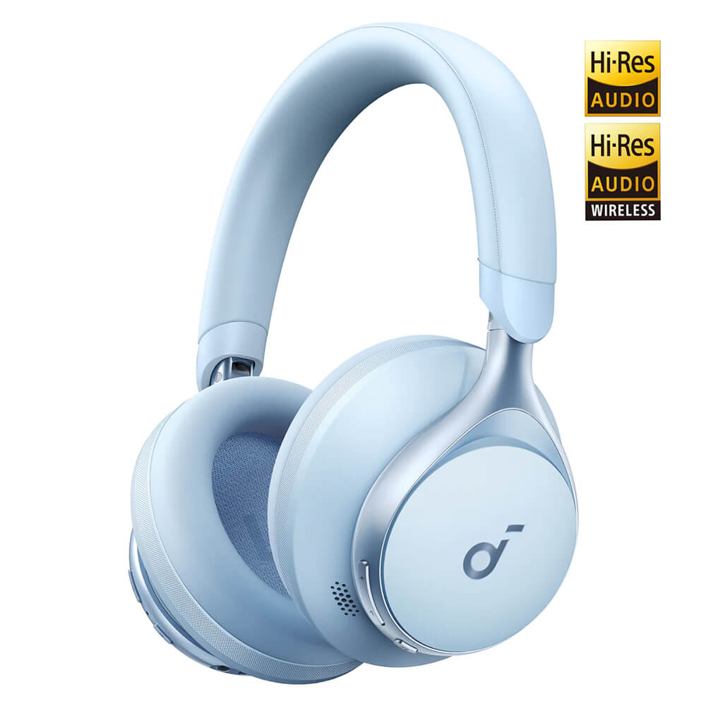 Slušalice ANKER Soundcore Space One (Bluetooth 5.3, ANC, 40 mm, do 55 h, plave)-0