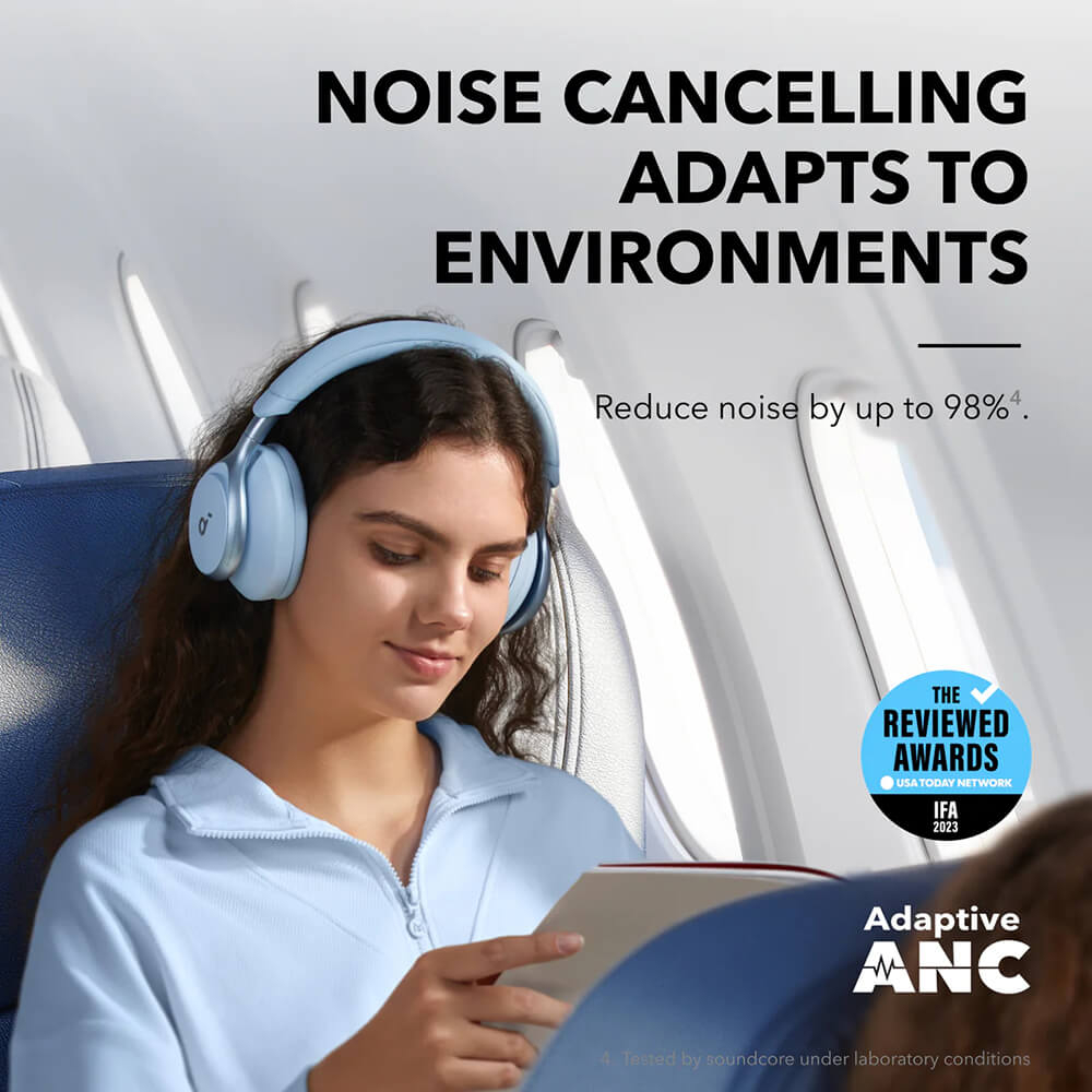 Slušalice ANKER Soundcore Space One (Bluetooth 5.3, ANC, 40 mm, do 55 h, plave)-2
