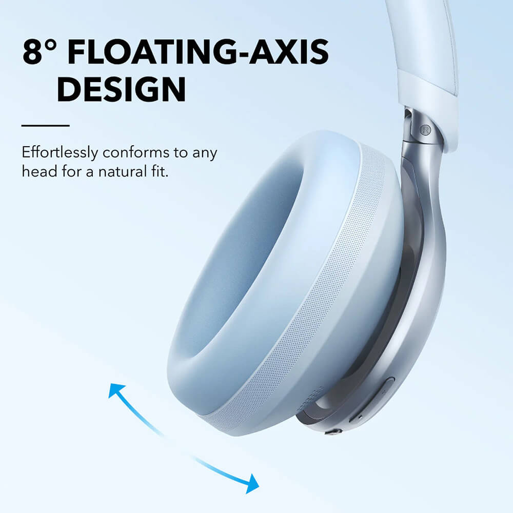 Slušalice ANKER Soundcore Space One (Bluetooth 5.3, ANC, 40 mm, do 55 h, plave)-5