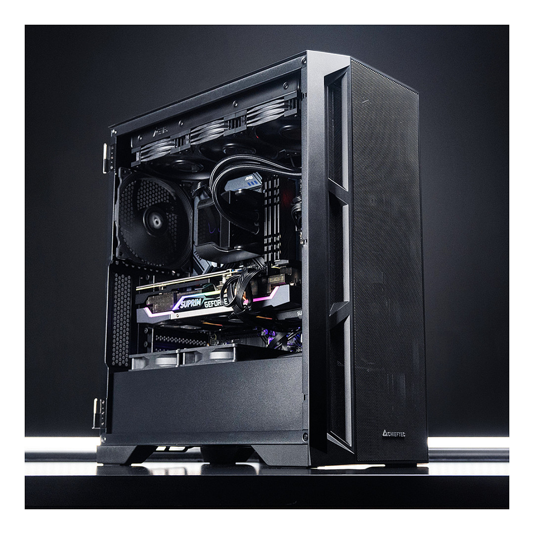 Kućište za računalo CHIEFTEC APEX AIR USB 3.2 Gen 2 ATX, crno-15