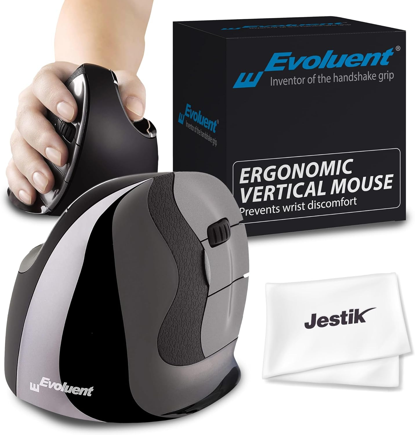 Evoluent vertical mouse D middle right, 6 buttons, wired-3