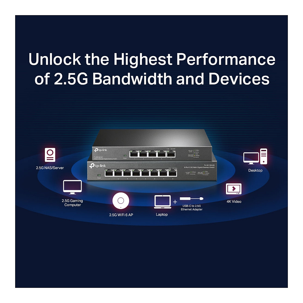 TP-LINK 5 port 2.5G network switch-14