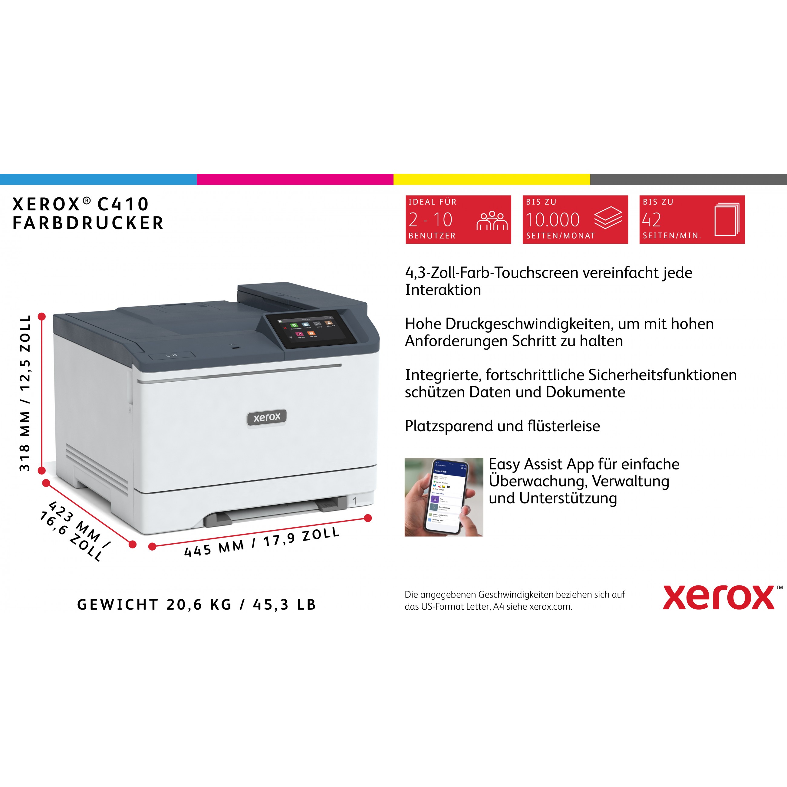 Laserski printer (u boji)  C410DN, 40 pages/min-9