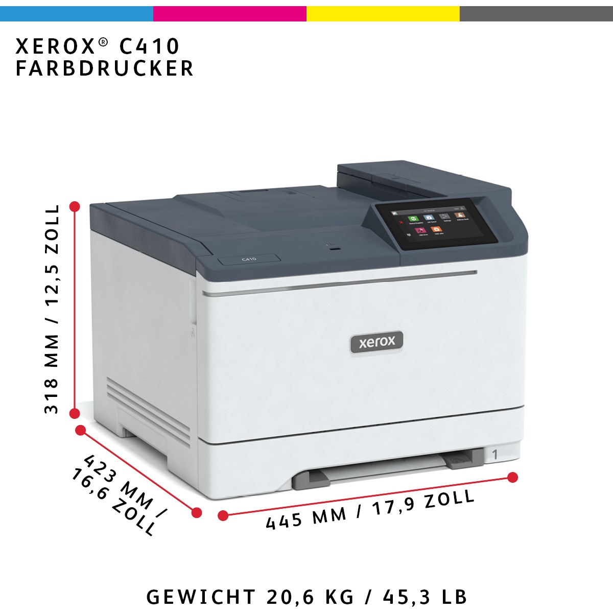 Laserski printer (u boji)  C410DN, 40 pages/min-10