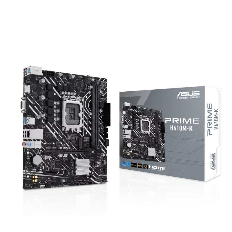 ASUMB-ASUS PRIME H610M-K, DDR5, SATA3, HDMI, USB3.2Gen1, LGA1700 mATX