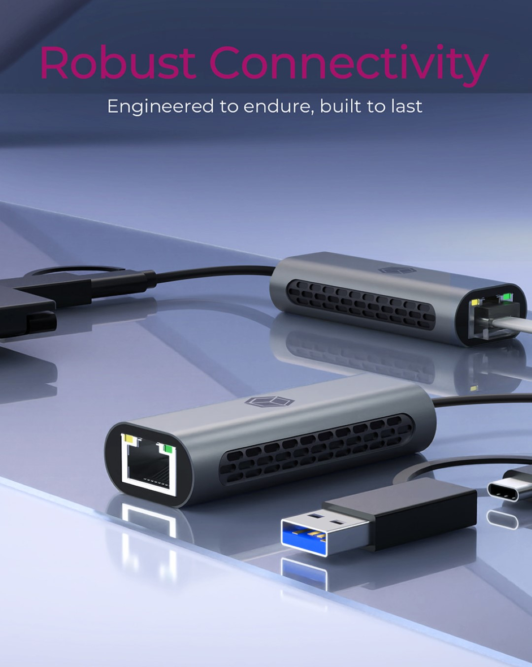 Icybox IB-LAN301-C3 USB-A and USB-C network card/adapter to 2.5 Gbit Ethernet-3