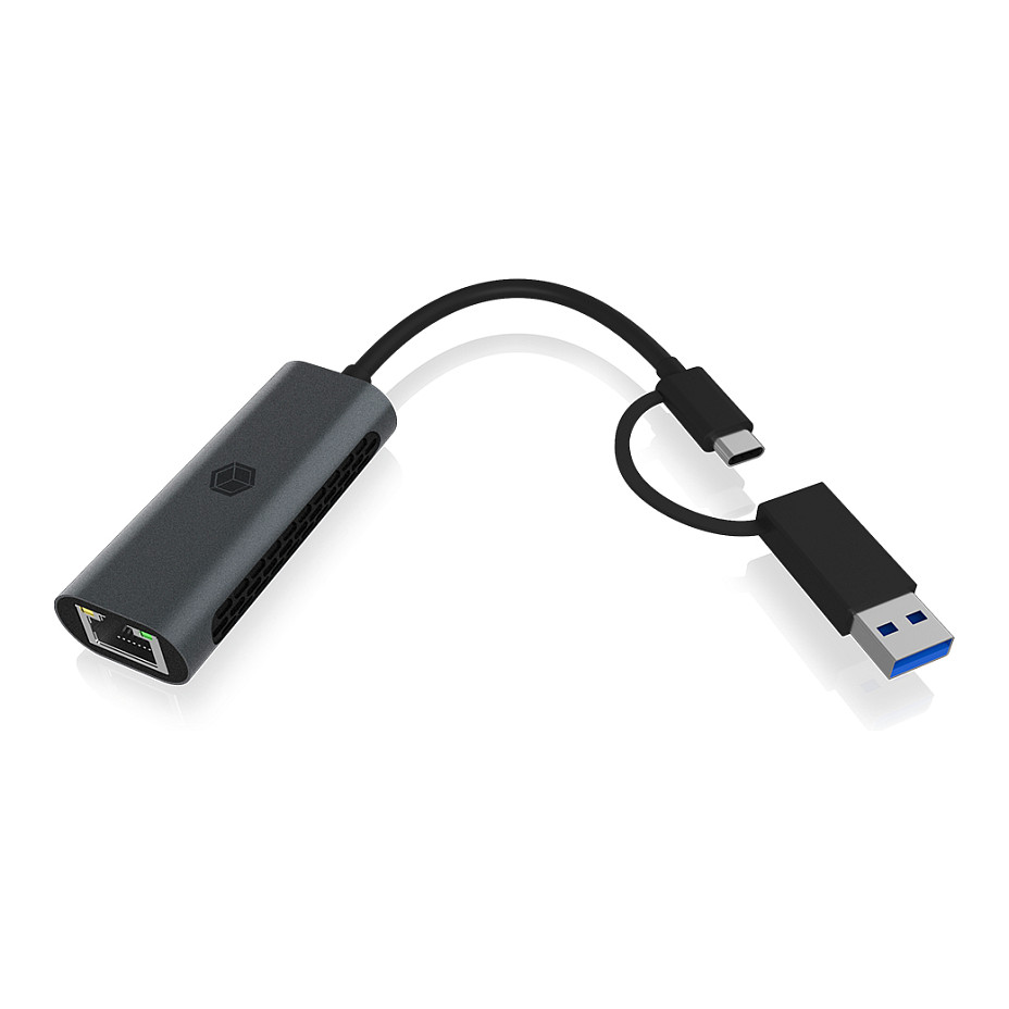 Icybox IB-LAN301-C3 USB-A and USB-C network card/adapter to 2.5 Gbit Ethernet-7