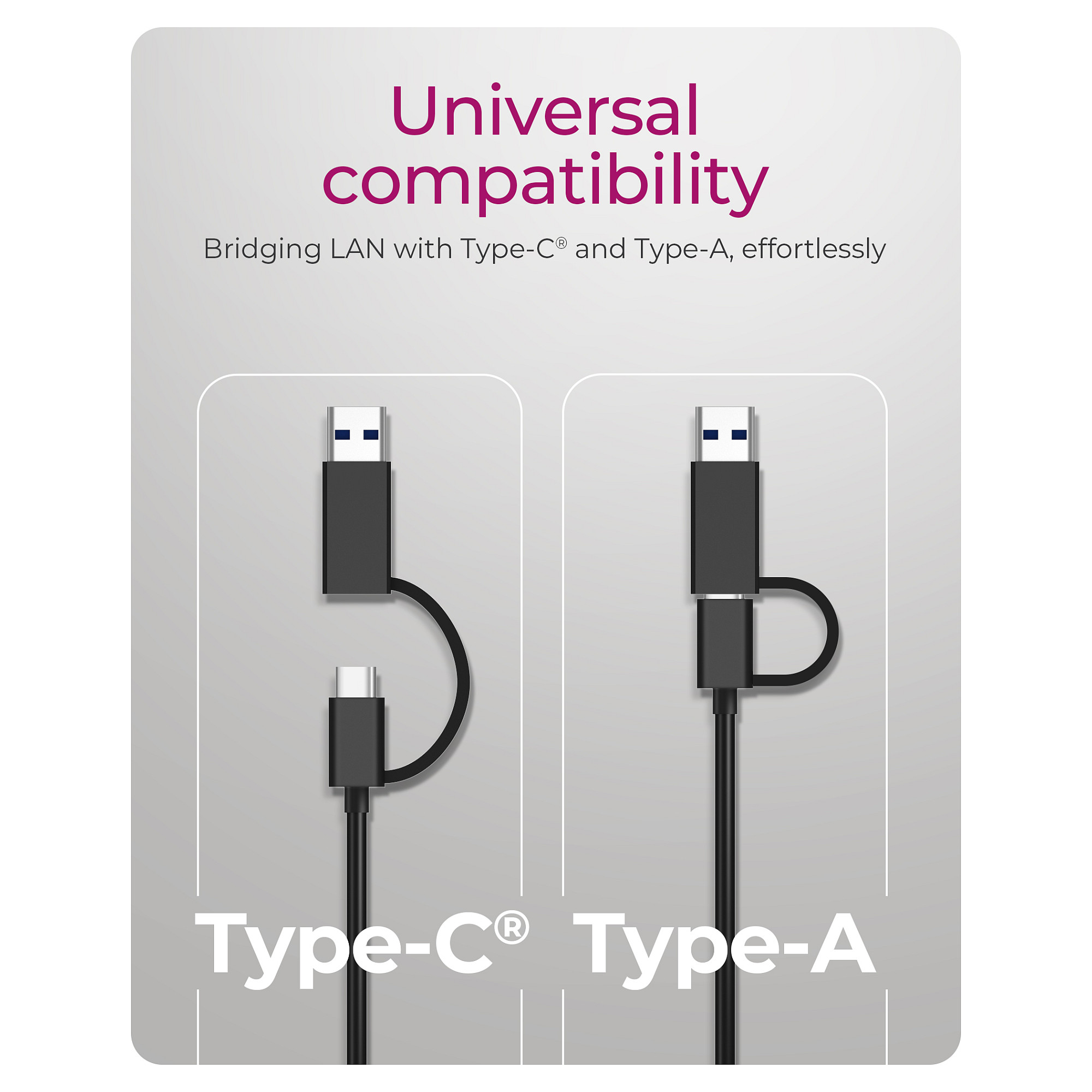 Icybox IB-LAN301-C3 USB-A and USB-C network card/adapter to 2.5 Gbit Ethernet-10