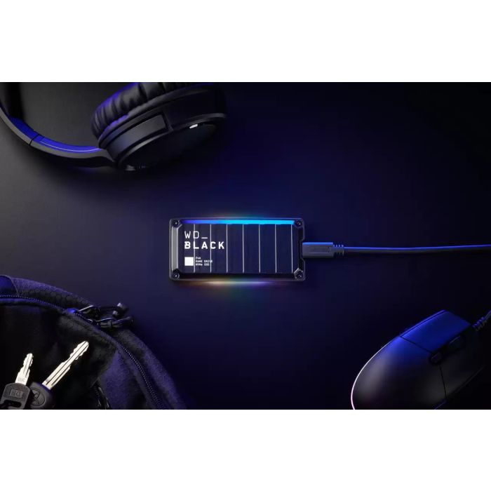 SSD WESTERN DIGITAL 1TB WD_BLACK P40 Game Drive (USB 3.2 Gen2x2, do 2000 MB/s, RGB osvjetljenje, kompatibilan s PS5, Xbox Series X|S, PS4, Xbox One, Windows 10, 8.1, macOS 10.11+)-9