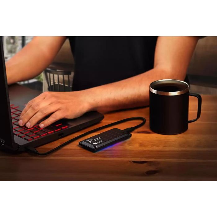 SSD WESTERN DIGITAL 1TB WD_BLACK P40 Game Drive (USB 3.2 Gen2x2, do 2000 MB/s, RGB osvjetljenje, kompatibilan s PS5, Xbox Series X|S, PS4, Xbox One, Windows 10, 8.1, macOS 10.11+)-8