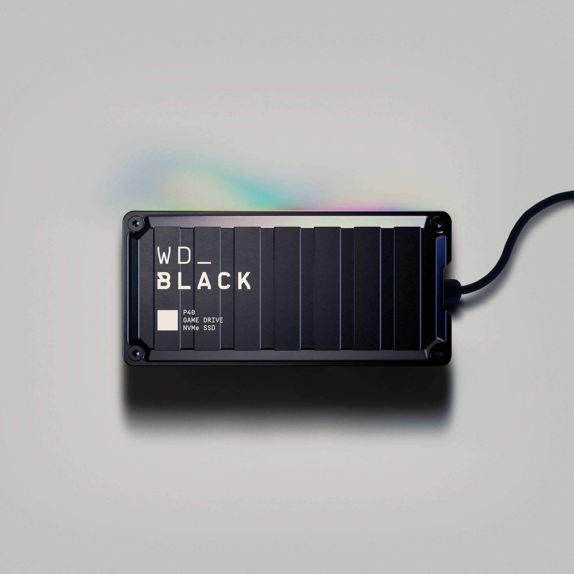 SSD WESTERN DIGITAL 1TB WD_BLACK P40 Game Drive (USB 3.2 Gen2x2, do 2000 MB/s, RGB osvjetljenje, kompatibilan s PS5, Xbox Series X|S, PS4, Xbox One, Windows 10, 8.1, macOS 10.11+)-4