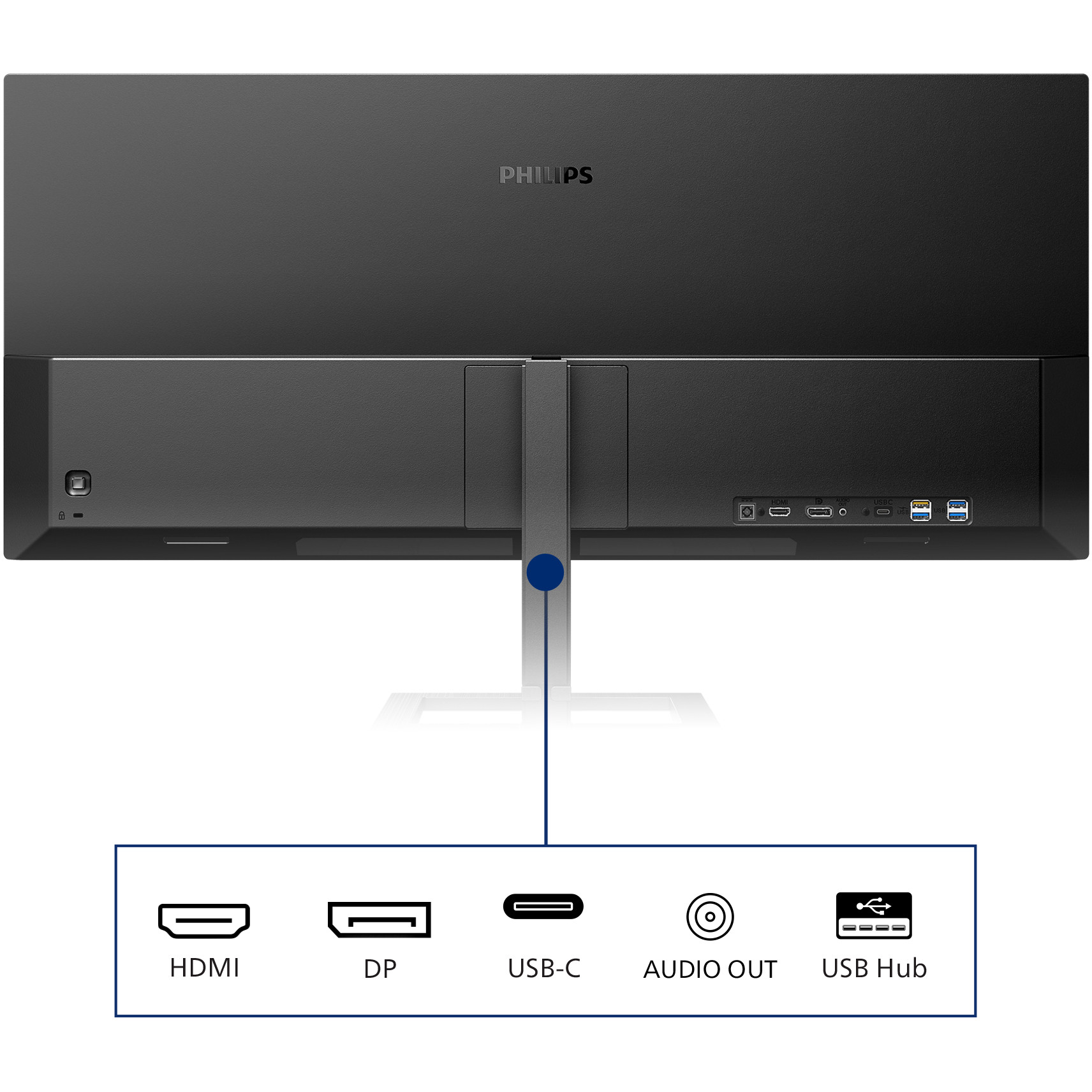 Monitor PHILIPS 346E2LAE 34" UltraWide (3440x1440, 100Hz, VA, 4ms, 40001, 300cd/m²)-16