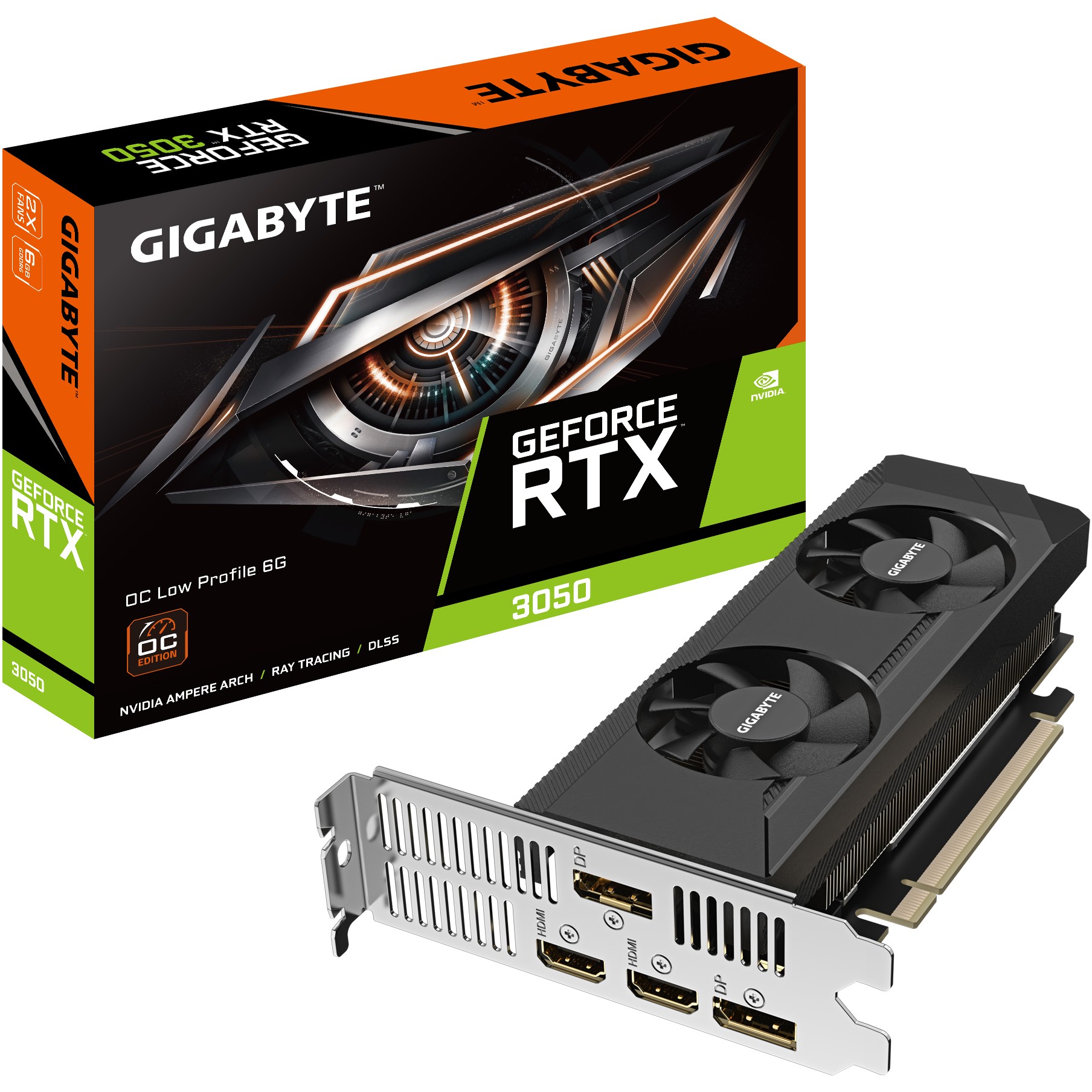 Grafička kartica GIGABYTE GeForce RTX 3050 OC Low Profile 6G 6GB GDDR6 PCI-E 4.0-6