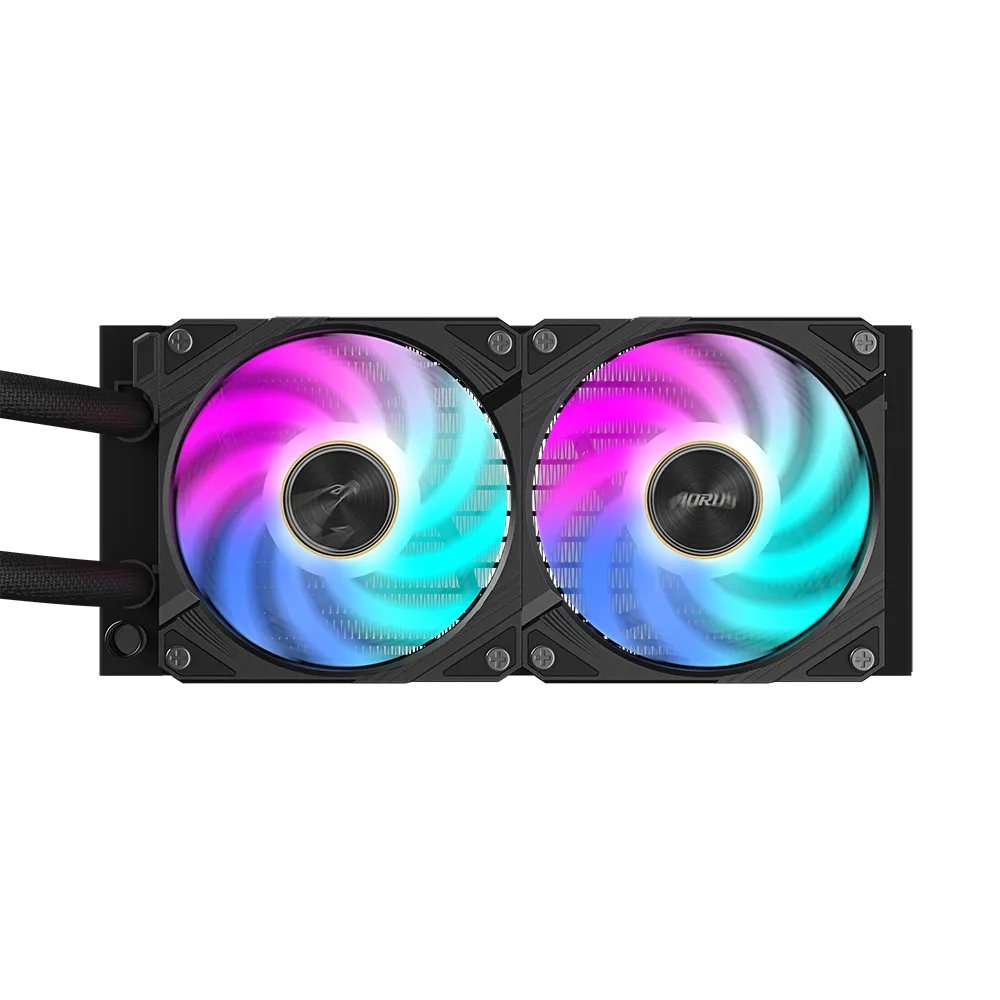 Vodeno hlađenje GIGABYTE AORUS WATERFORCE X II 240 za INTEL/AMD procesore (2 x 120mm ARGB ventilatori, 800~2400 RPM, protok zraka do 72 CFM)-1