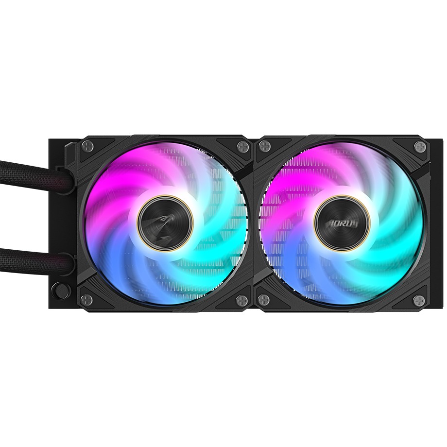 Vodeno hlađenje GIGABYTE AORUS WATERFORCE X II 240 za INTEL/AMD procesore (2 x 120mm ARGB ventilatori, 800~2400 RPM, protok zraka do 72 CFM)-6