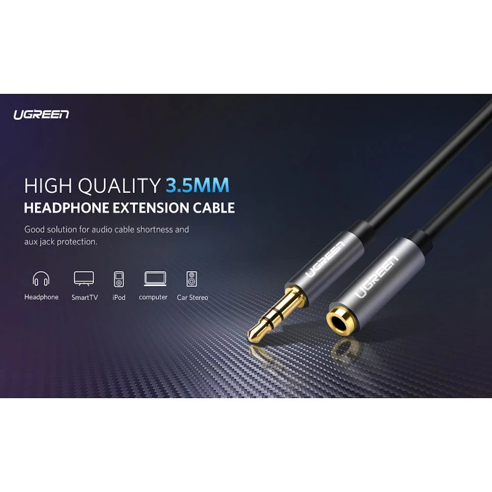 Ugreen 3.5mm M to 3.5mm Ž extension cable 1.5M-4