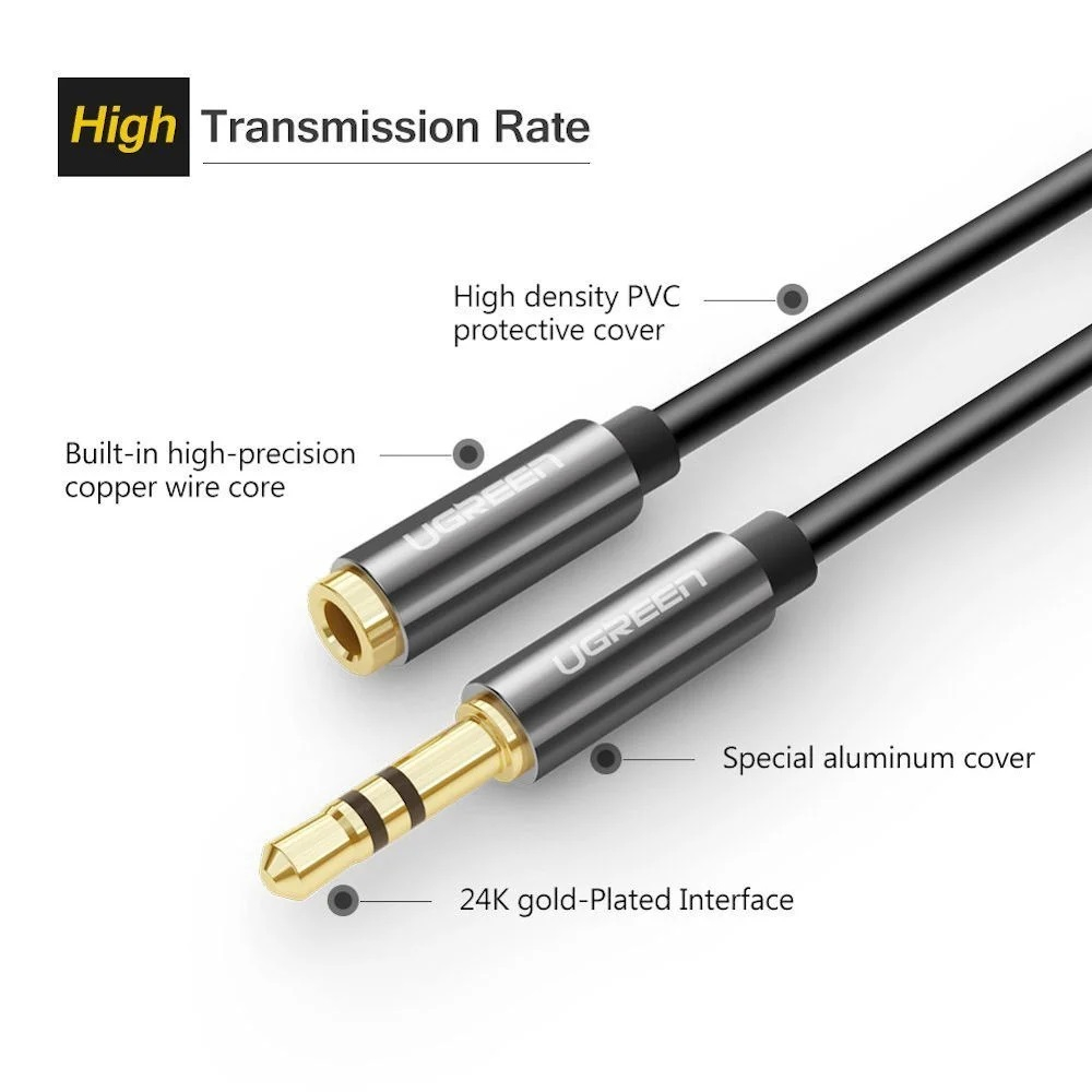 Ugreen 3.5mm M to 3.5mm Ž extension cable 1.5M-2