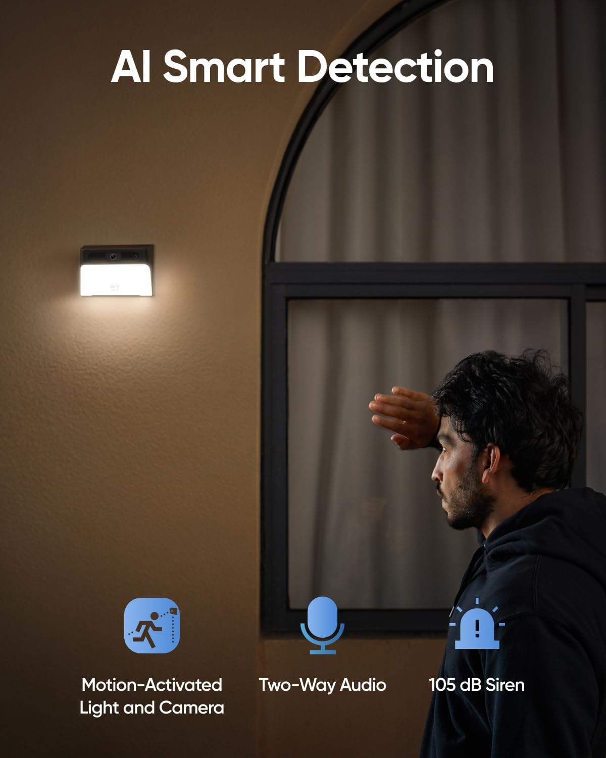 Solarna vanjska kamera s ugrađenom svjetiljkom ANKER Eufy Security S120 (2K HD, bežična, detekcija pokreta, dvosmjerna audio komunikacija, 300 lumena)-3