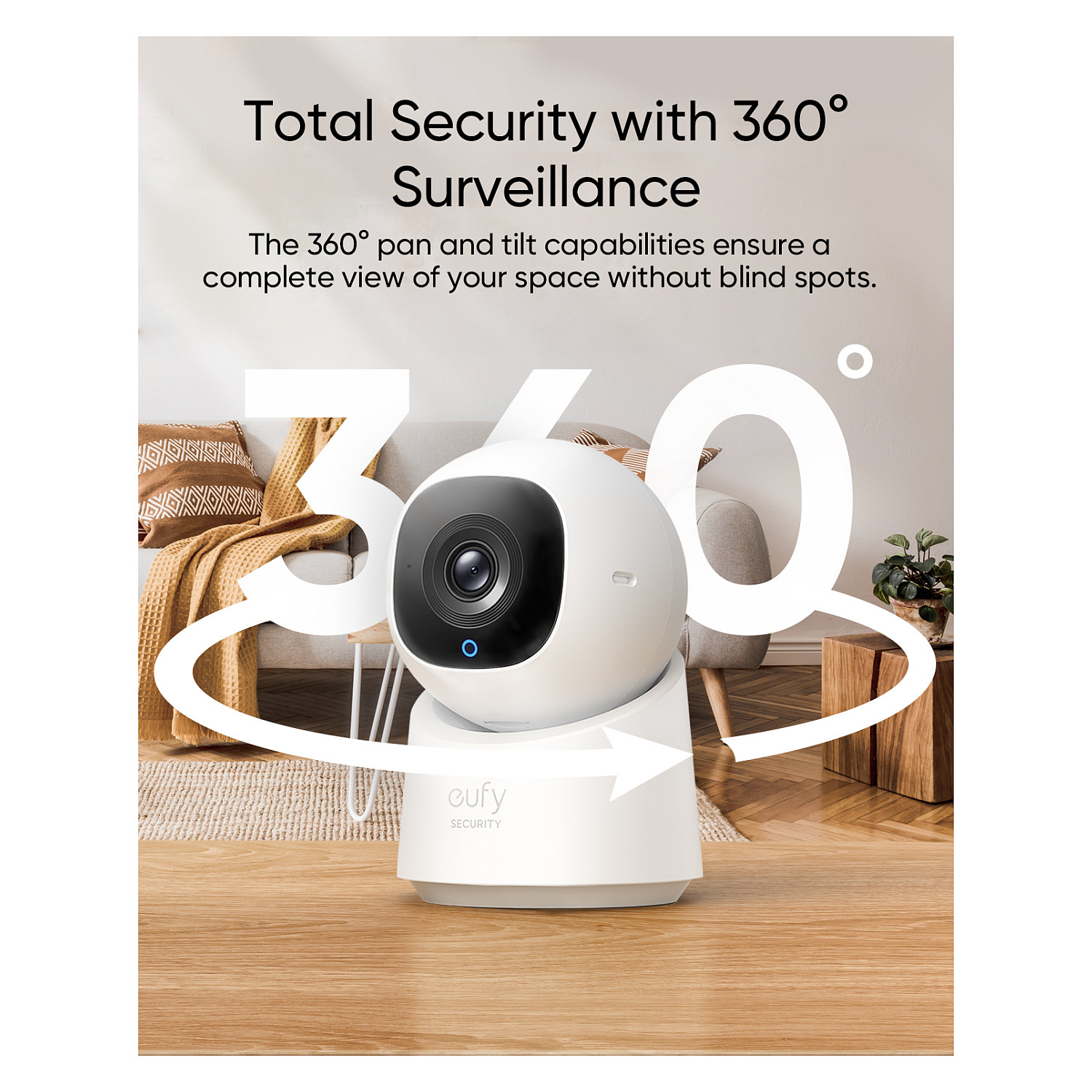 Sigurnosna kamera ANKER Eufy Security C220 (2K rezolucija, 360° panoramski pogled, praćenje i detekcija pokreta s AI, dvosmjerna audio komunikacija)-15