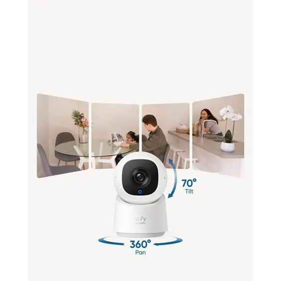 Sigurnosna kamera ANKER Eufy Security C220 (2K rezolucija, 360° panoramski pogled, praćenje i detekcija pokreta s AI, dvosmjerna audio komunikacija)-21