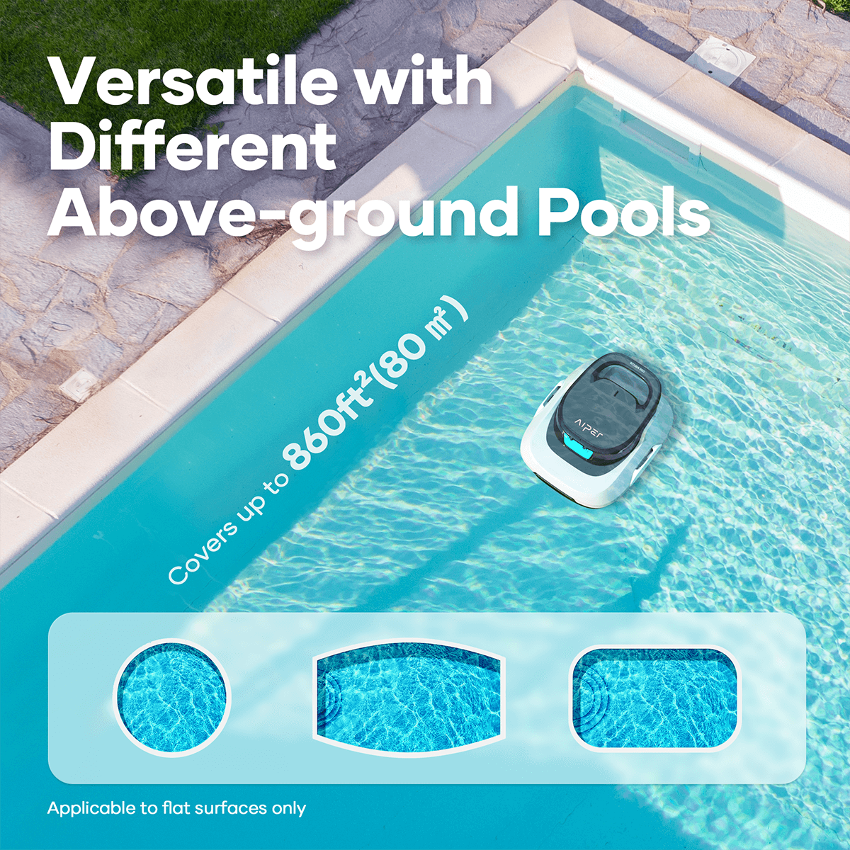 Aiper Scuba 800 battery robot vacuum cleaner for swimming pools-2