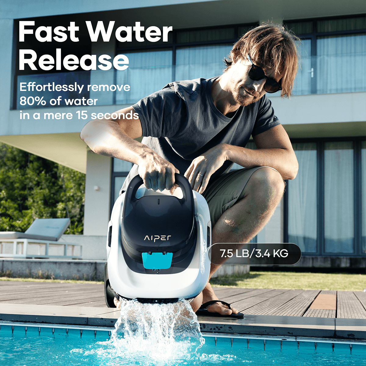 Aiper Scuba 800 battery robot vacuum cleaner for swimming pools-4