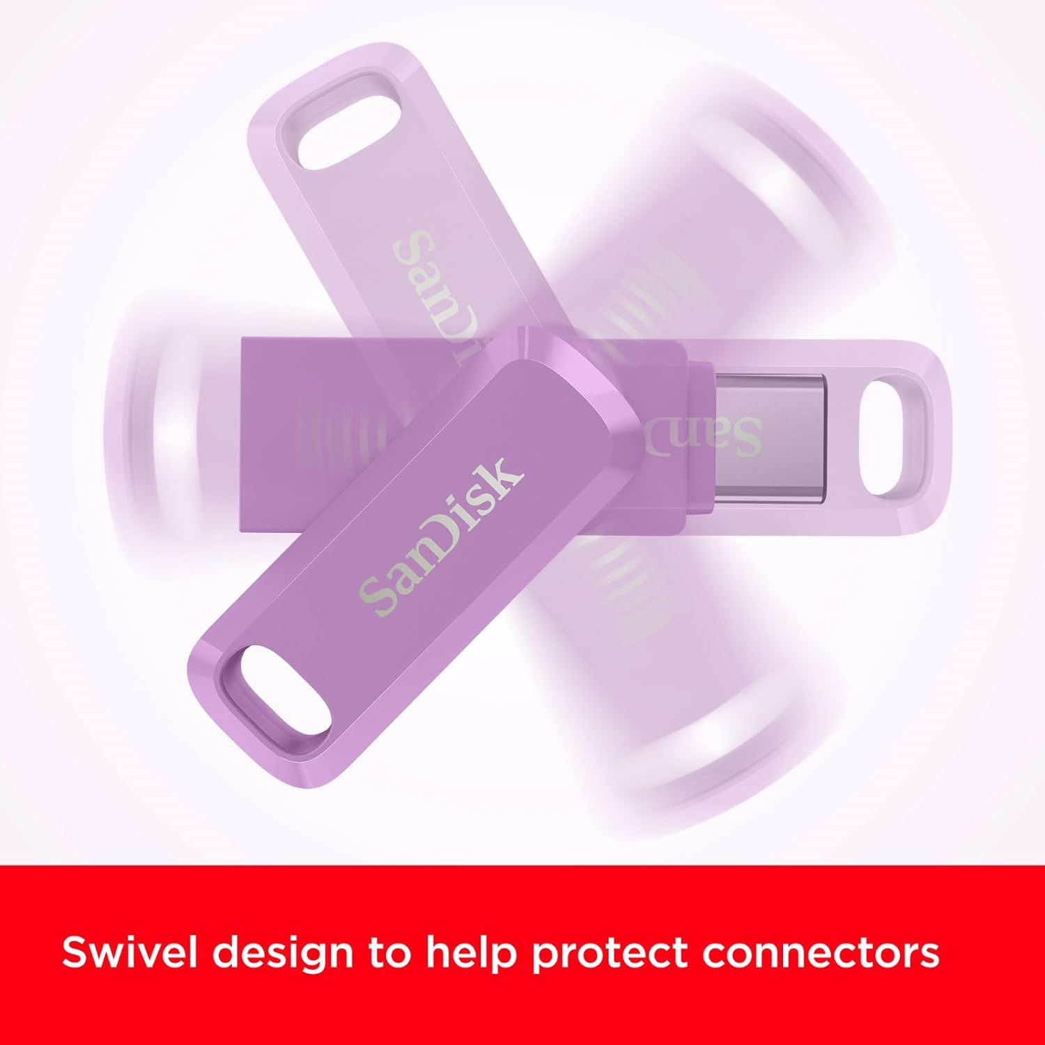 USB Stick SANDISK Ultra Dual Drive Go 128GB (USB Type-C, 400MB/s, lavender)