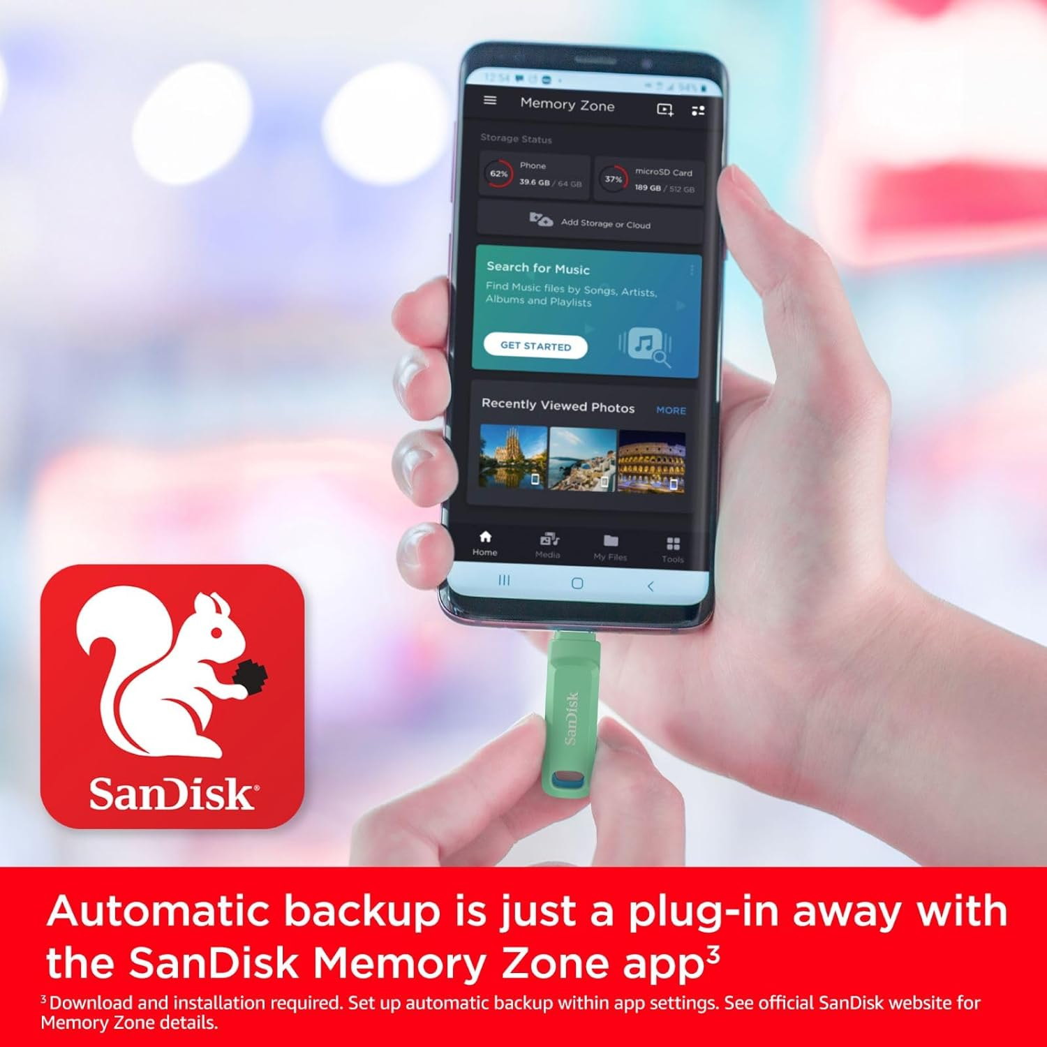 USB Stick SANDISK Ultra Dual Drive Go 64GB (USB Type-C, 150MB/s, zeleni)-0