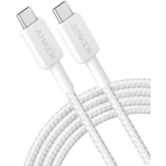 Anker 322 USB-C to USB-C braided cable 0.9m white-2