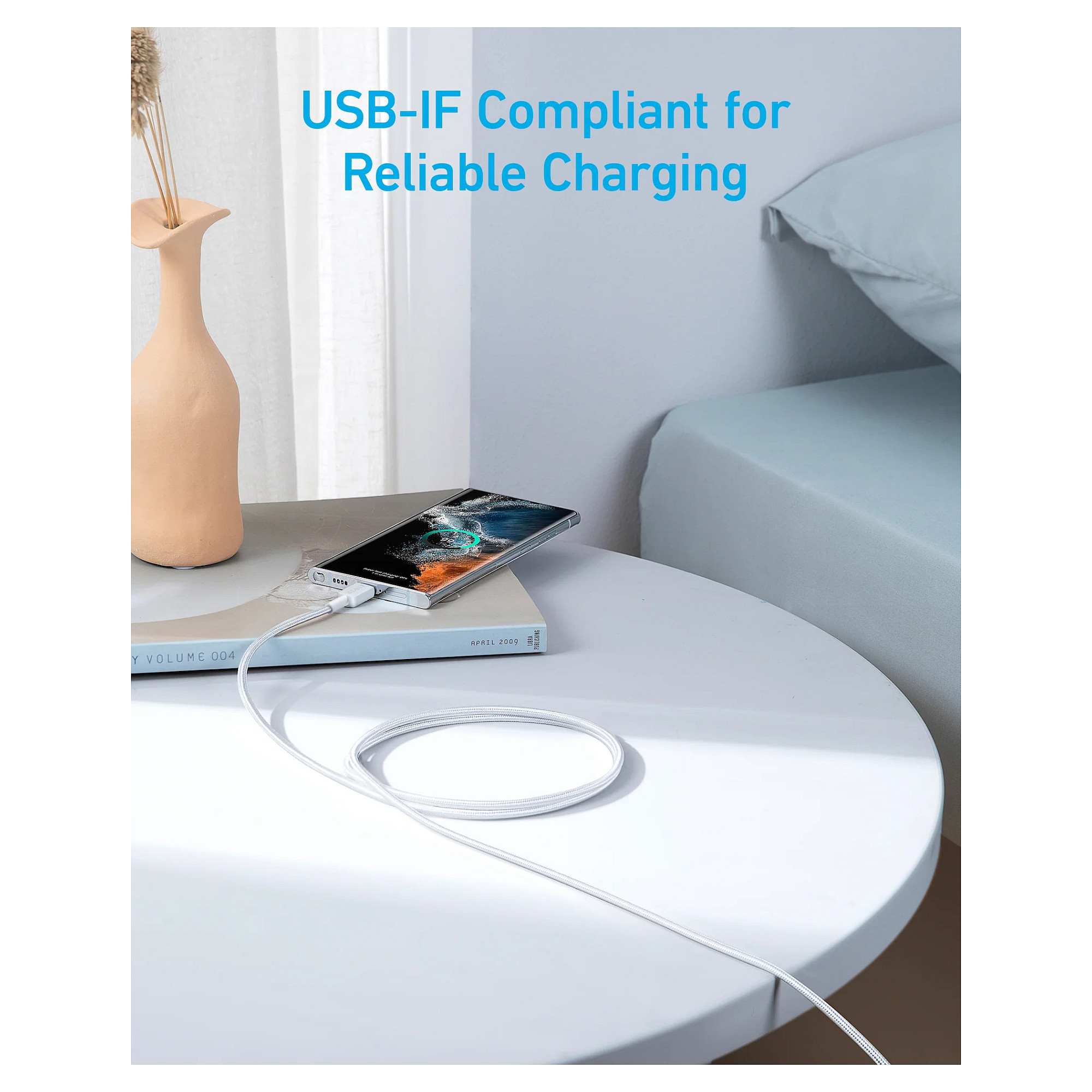 Anker 322 USB-C to Lightning braided cable 1.8m white-5